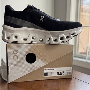 On Cloudmaster 2 Women’s Black and Gray Athletic Shoes